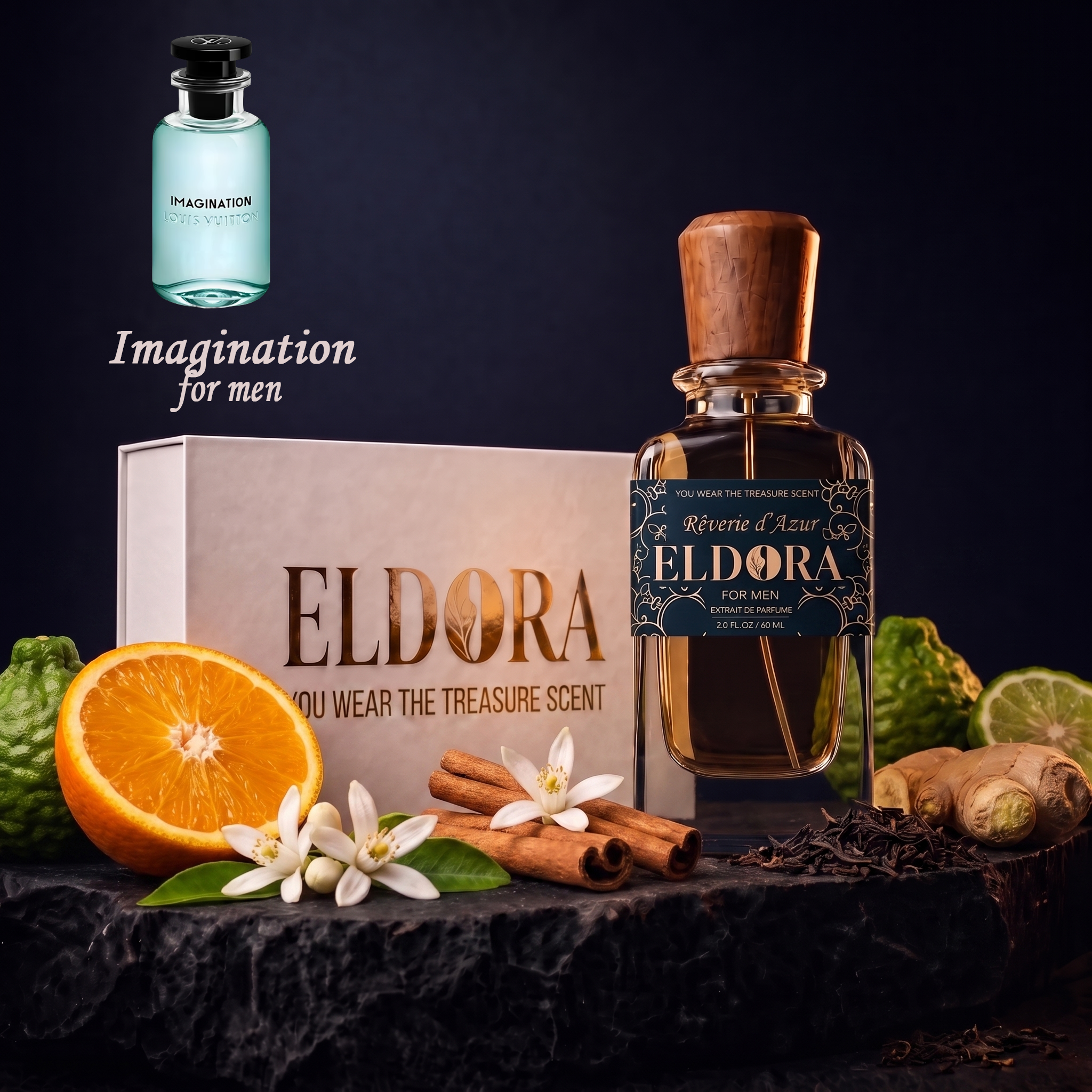 Rêverie d'Azur by Eldora - Eau de Parfum inspired by Imagination (Louis Vuitton)
