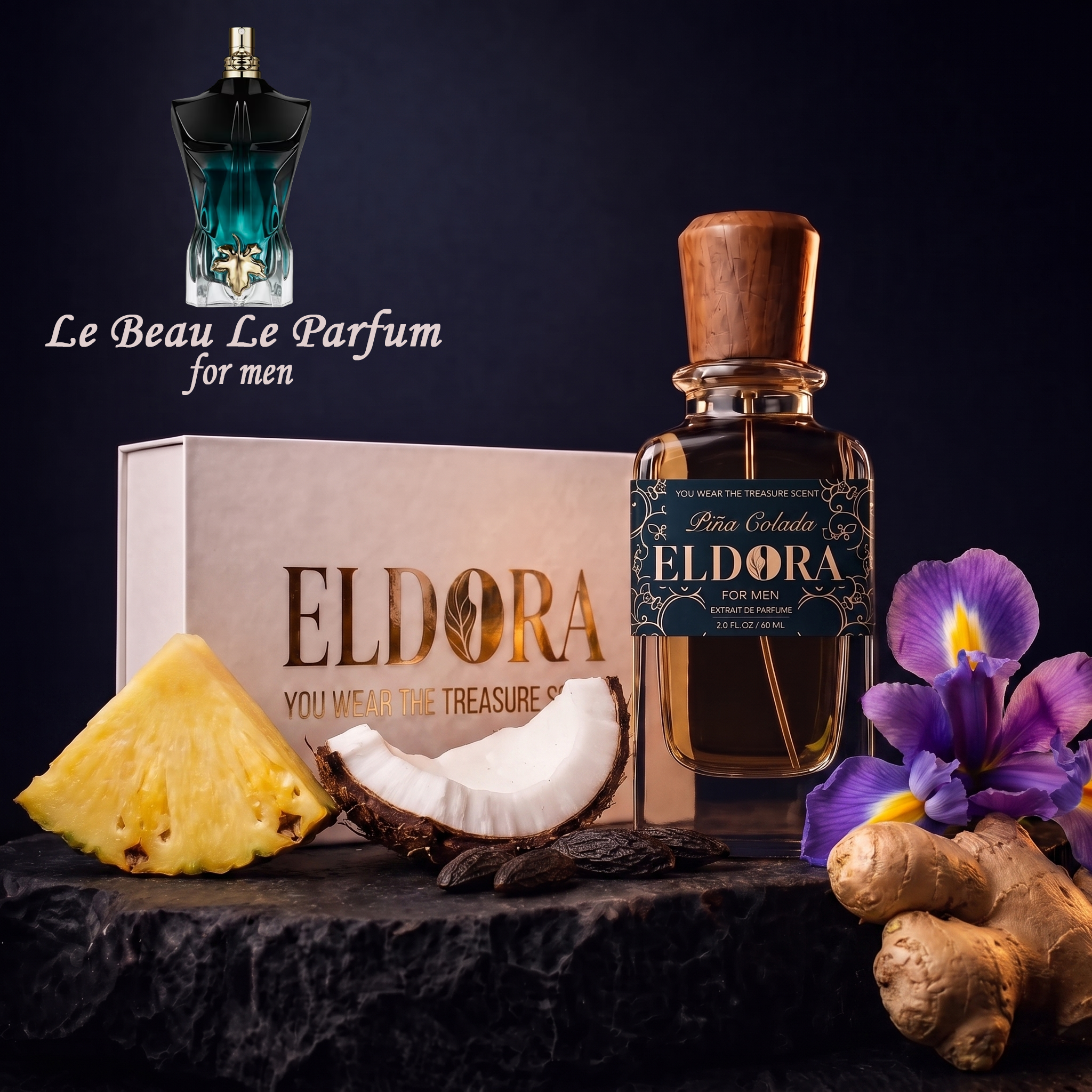 Piña Colada by Eldora - Eau de Parfum inspired by Le Beau Le Parfum (Jean Paul Gaultier)