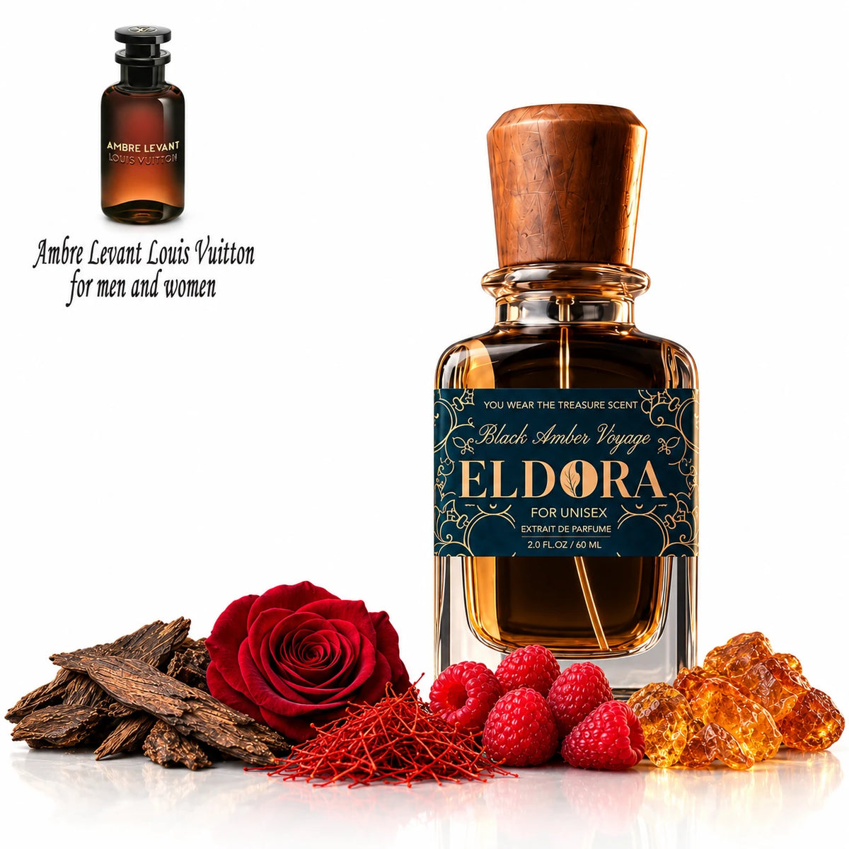 Black Amber Voyage by Eldora - Extrait de Parfum inspired by Ambre Levant (Louis Vuitton)