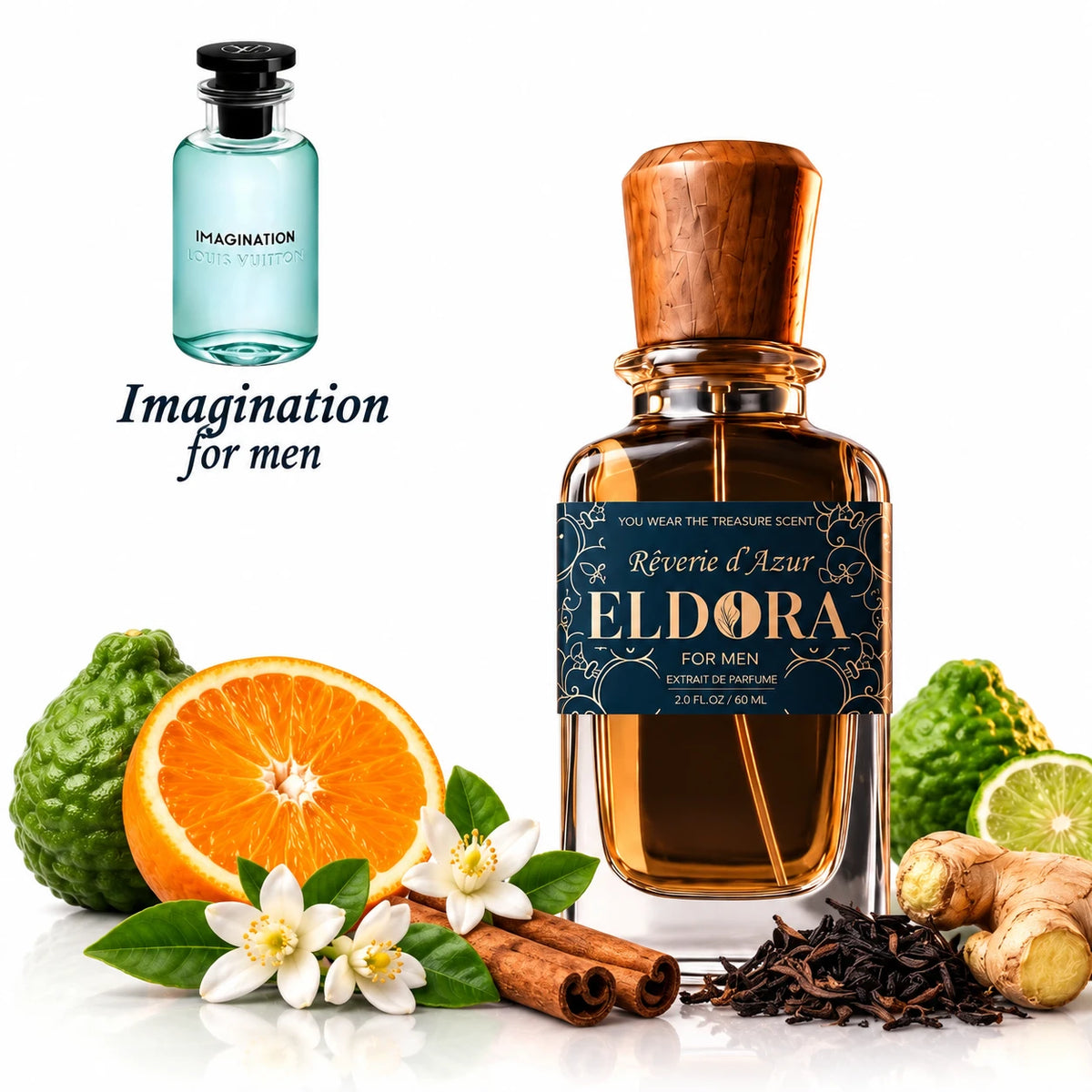 Rêverie d'Azur by Eldora - Eau de Parfum inspired by Imagination (Louis Vuitton)