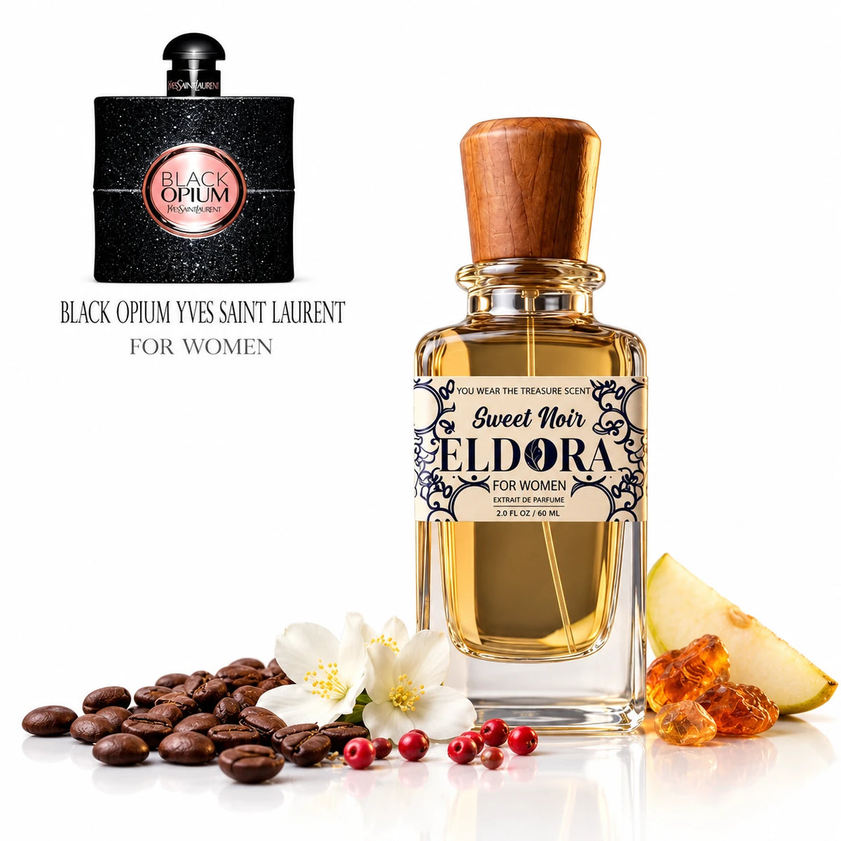 Sweet Noir by Eldora - Extrait de Parfum inspired by Black Opium (Yves Saint Laurent)
